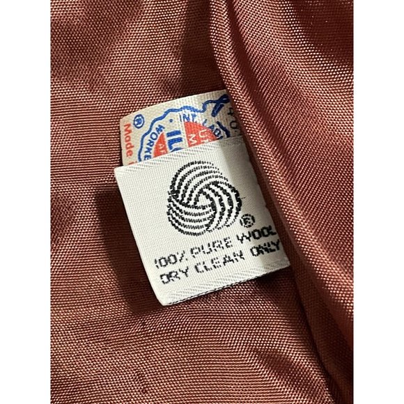 Vintage 70s Koret Of California Pure Wool Brown Women’s Size 8  Blazer Tags NOS - Picture 7 of 10